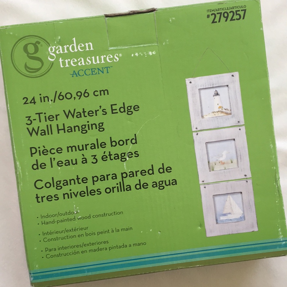 [ Garden Treasures 3-tier Wall Hanging ] 24”